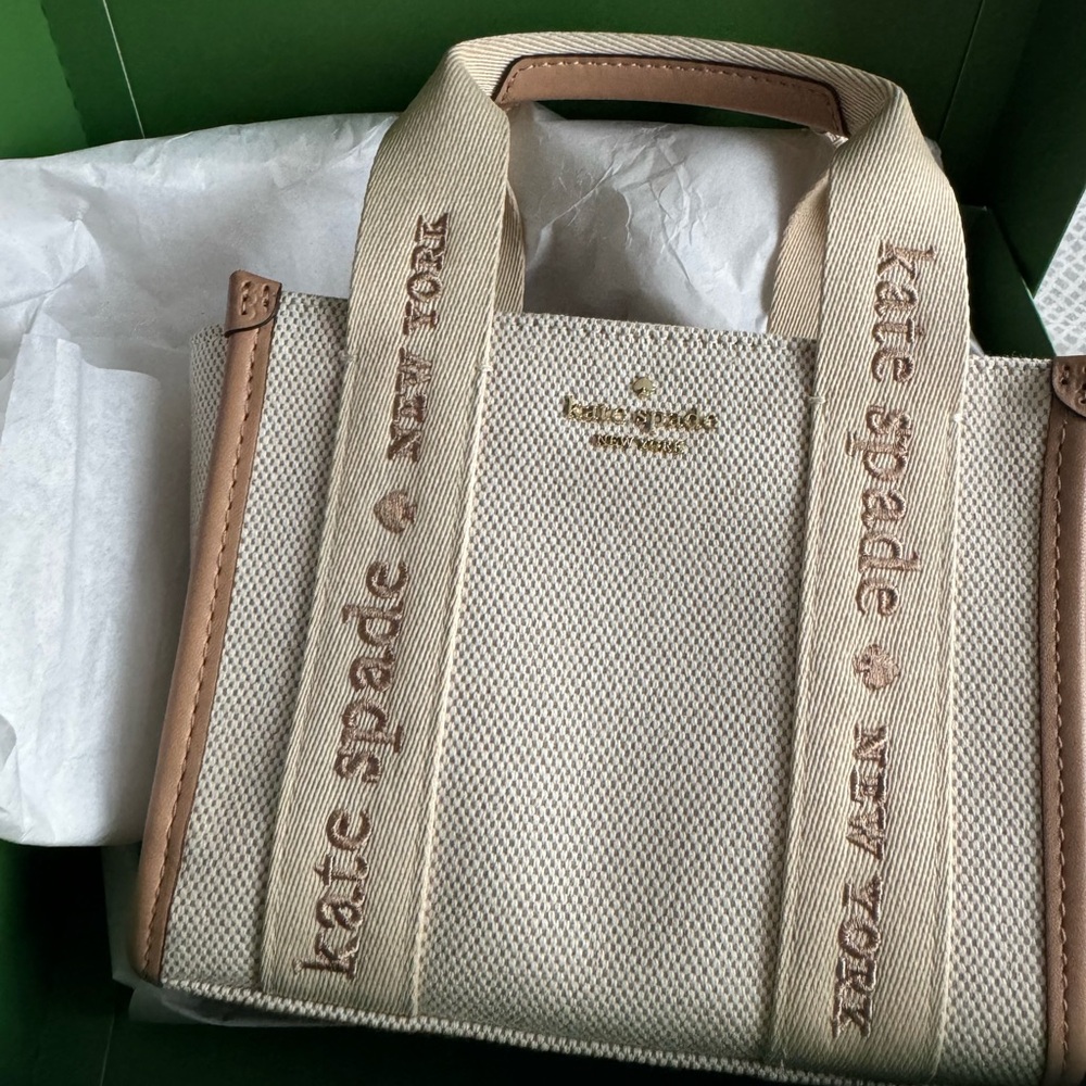 Kate spade mini canvas tote bag